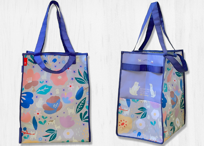 保冷温効果のあるセルフレジトートの正面とサイドの写真